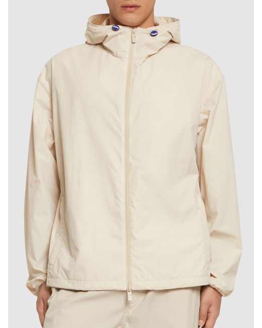 Burberry Natural Hooded Tech Zip Jacket for men