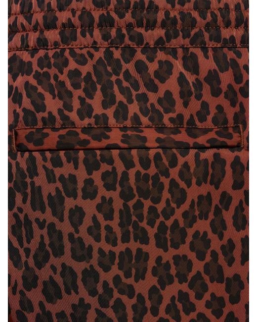 CDLP Brown Leopard Print Nylon Swim Shorts for men