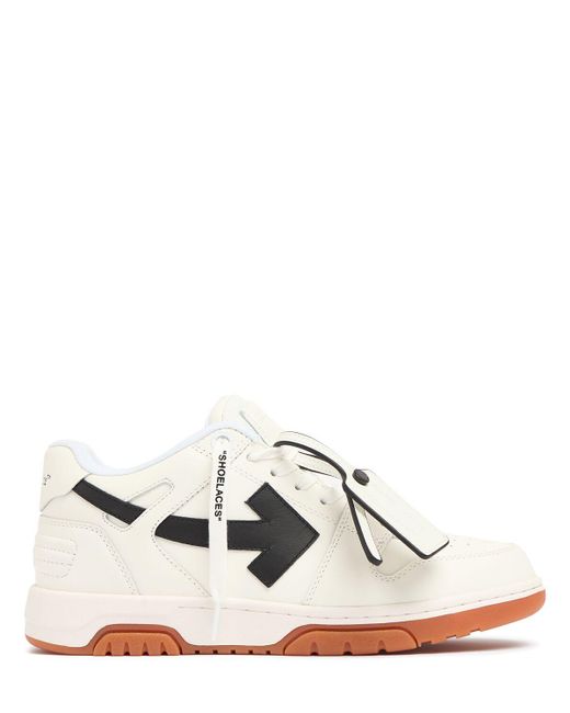 30mm out of office leather sneakers di Off-White c/o Virgil Abloh in White