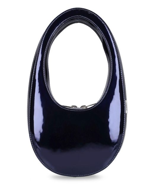 Coperni Blue Mini Swipe Leather Shoulder Bag for men