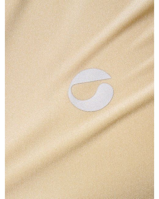 Coperni T-shirt Mit Hohem Kragen Und Logo in Natural für Herren