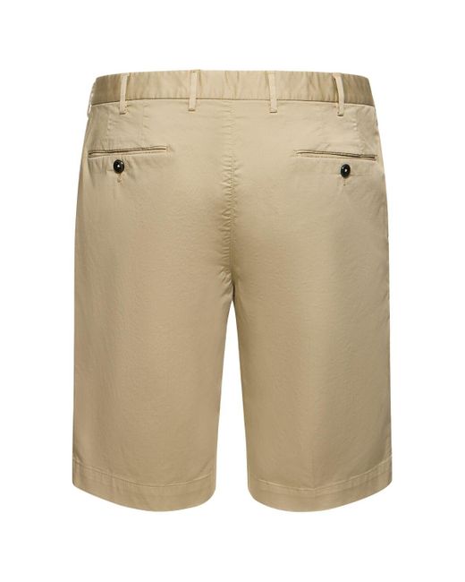 PT Torino Natural Stretch Cotton Bermuda Shorts for men