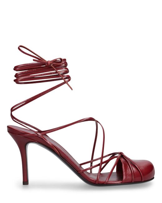 The Row Red 90Mm Joan Leather Sandals