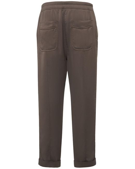 Tom Ford Gray Fluid Viscose Blend Cady joggers for men