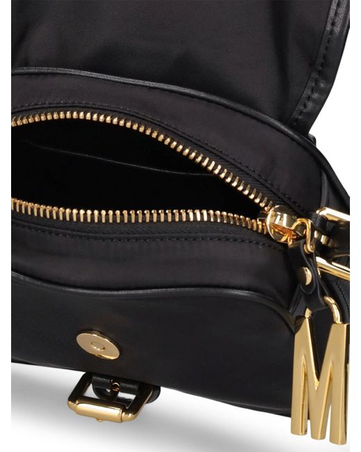 Moschino Black Multi-Pocket Nylon Crossbody Bag