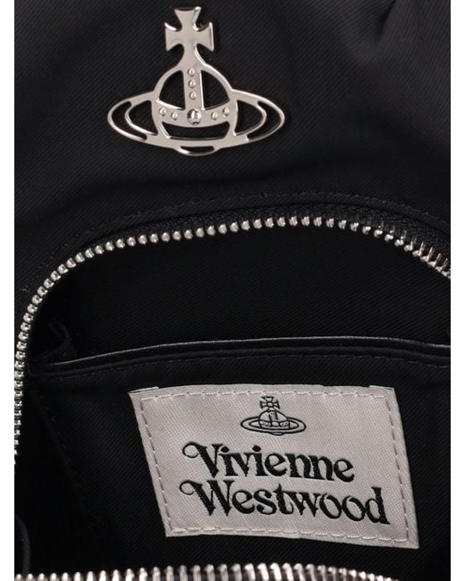 Vivienne Westwood Black Recycled Nylon Body Bag for men