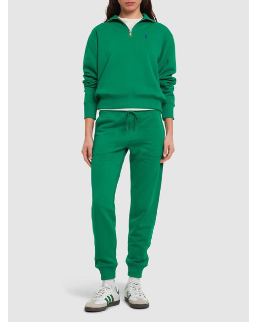 Polo Ralph Lauren Green Sweatshirt Aus Baumwollmischung