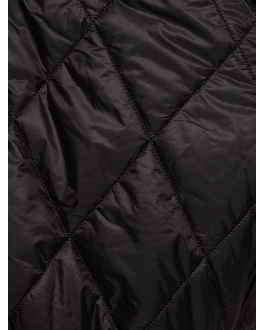 Palm Angels Black Monogram Wool Blend Puffer Ski Jacket