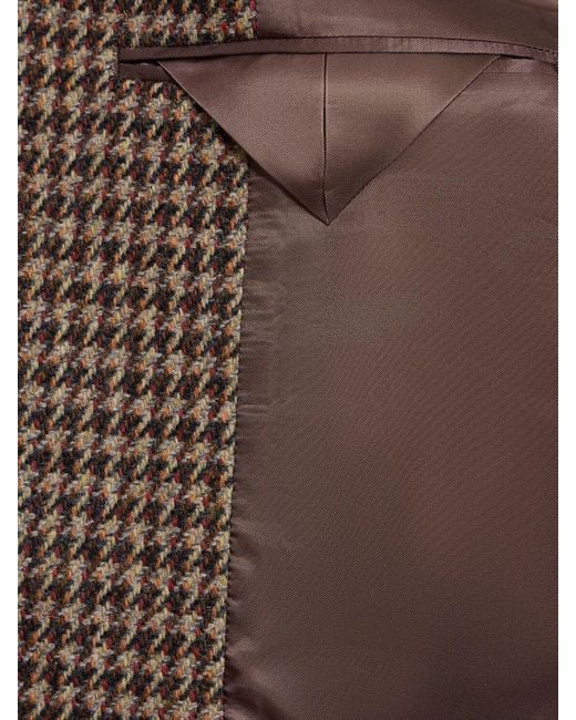 Veste en tweed de laine british Auralee en coloris Brown
