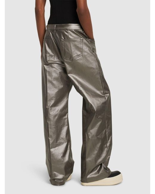 Rick Owens Gray Geth Wide Leg Denim Jeans for men