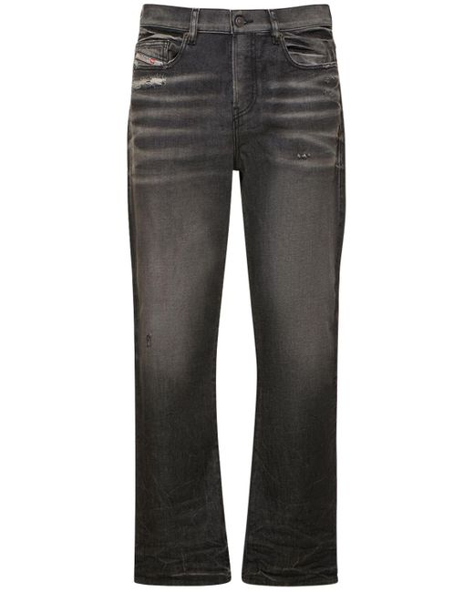 DIESEL Gray D-Viker Faded Cotton Denim Jeans for men