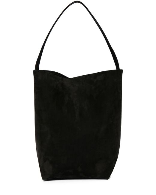 Borsa shopping grande park in camoscio di The Row in Black