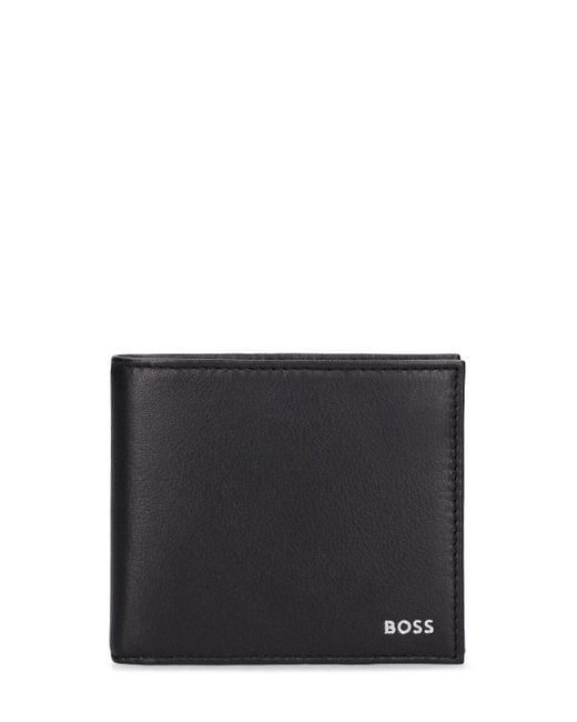 BOSS Randy Leather Wallet in Black for Men | Lyst UK