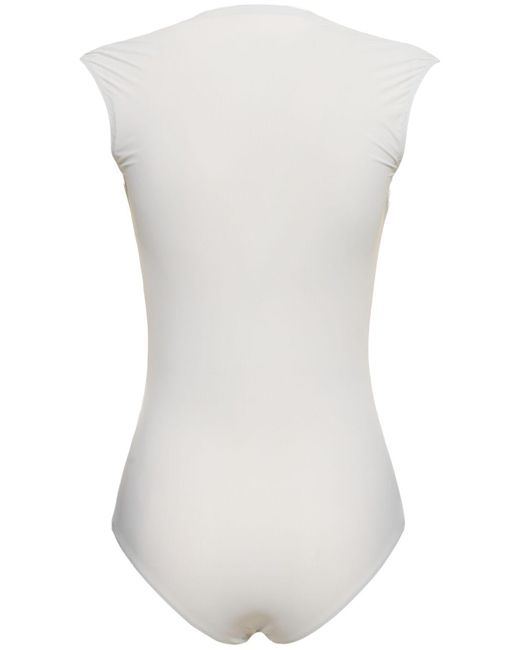 Body en jersey MM6 by Maison Martin Margiela en coloris White