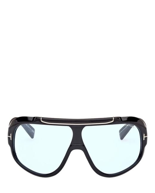 Tom Ford Black Rellen Mask Sunglasses