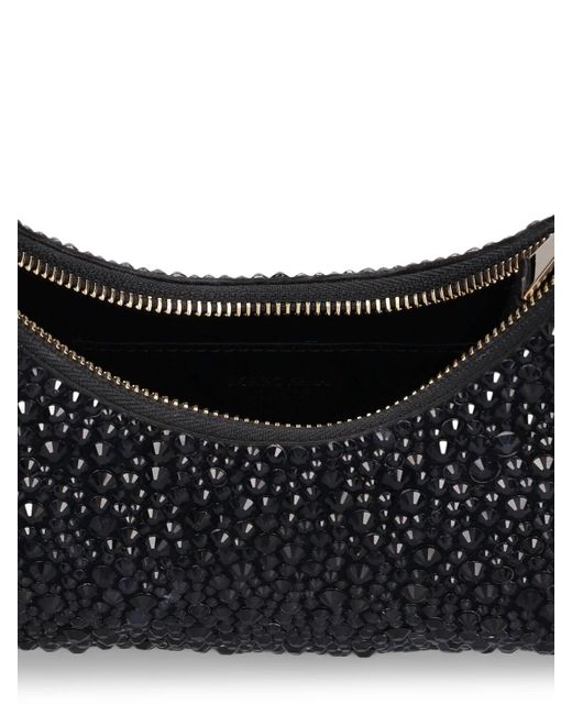 Giorgio Armani Black Le Prime Embellished Hobo Shoulder Bag