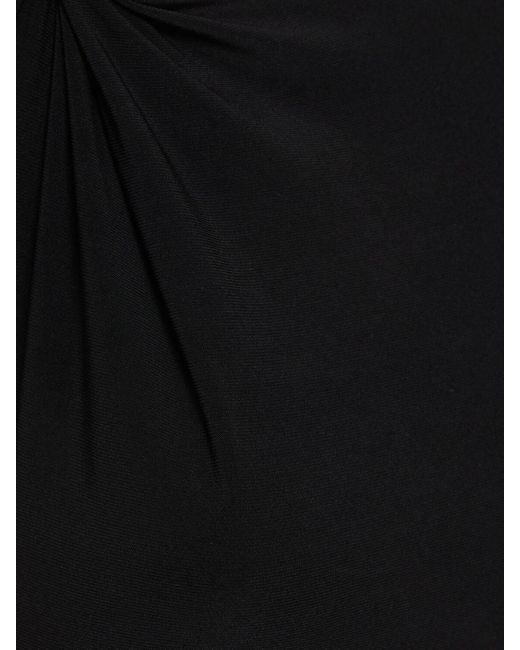 Sportmax Black Nuble Sleeveless Jersey Midi Dress