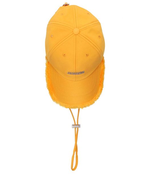 Jacquemus Yellow La Casquette Artichaut Cotton Hat for men