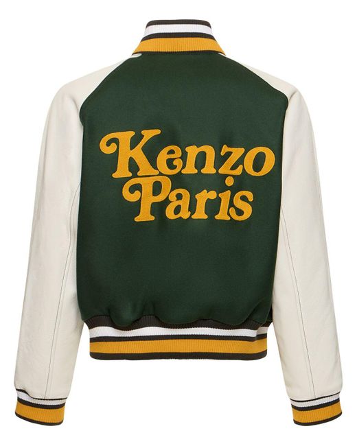 KENZO Green Kenzo By Verdy Wool Blend Jacket for men