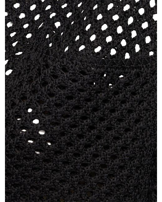 Suéter de punto de algodón Brunello Cucinelli de color Black