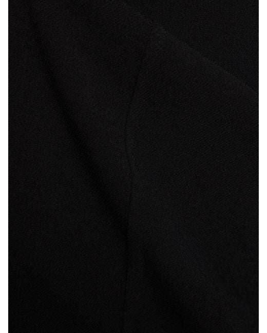 Robe en crêpe de laine à manches cloches Michael Kors en coloris Black