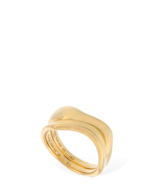 Maria Black Vayu Thick Ring in Gold (Metallic) | Lyst UK
