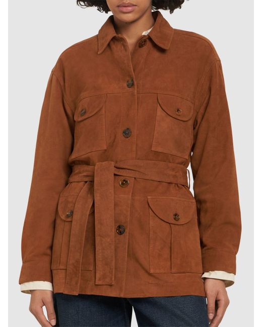 Blazé Milano Viva ベルテッドベルテッドコート Brown
