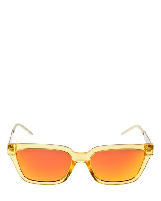 Gucci Multicolor & Star Square Acetate Sunglasses for men