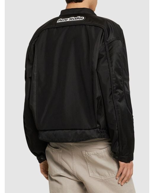Acne Black Odordo Tech Casual Jacket for men