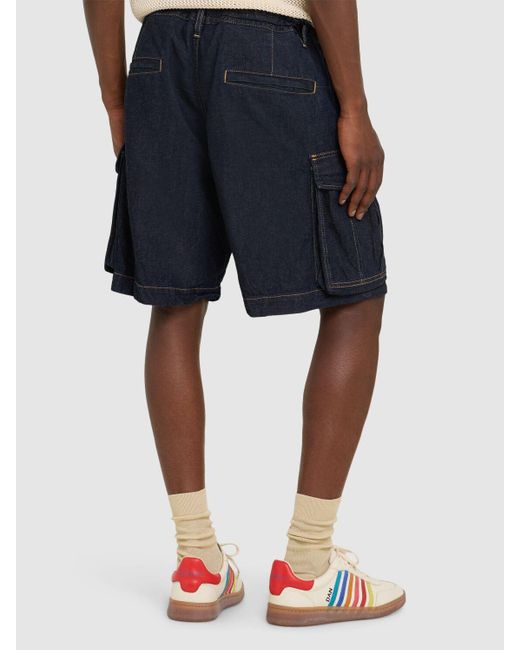 DSquared² Herren Cargoshorts Aus Baumwolldenim in Blue für Herren