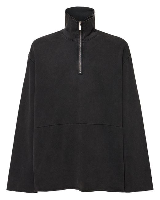 メンズ Helmut Lang ジップスウェットシャツ ブラック | Lyst