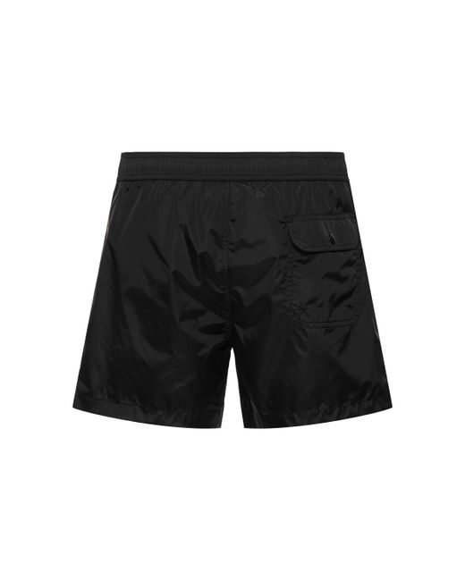 Bañador shorts de nylon Moncler de hombre de color Black
