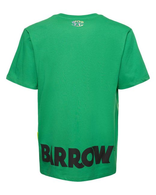 T-shirt en coton imprimé logo Barrow pour homme en coloris Green