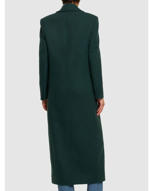Cappotto monopetto in lana melton di Michael Kors in Green