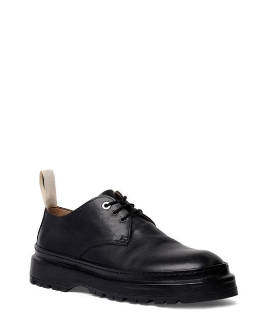 Jacquemus Black Les Derbies Pavane Leather Lace-Up Shoes for men