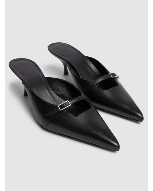 Zapatos mules de piel mm Gia Borghini de color Black