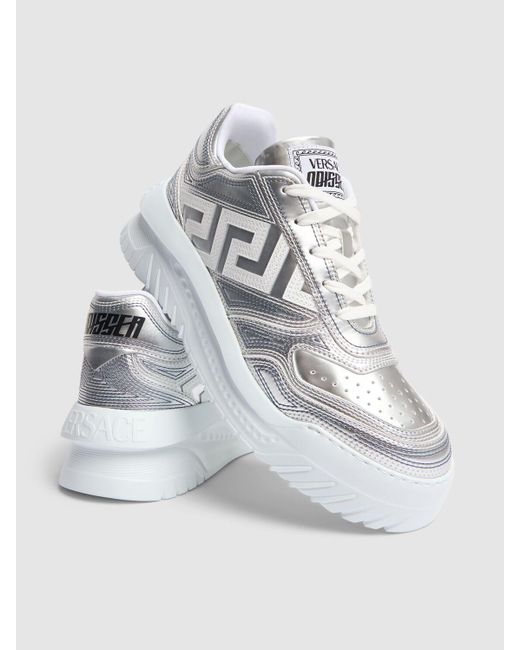 Versace White Odissea Low Top Sneakers for men