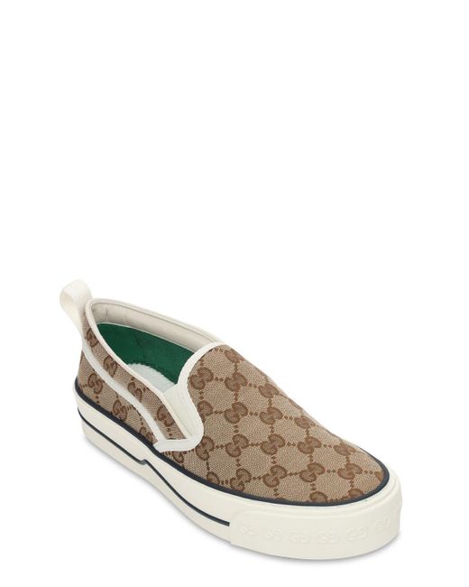 Gucci White 20Mm Tennis 1977 Slip-On Sneakers