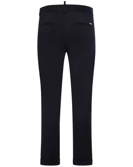 DSquared² Blue Cool Guy Stretch Cotton Pants for men