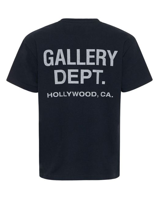 GALLERY DEPT. Blue Vintage Souvenir Printed Jersey T-shirt for men