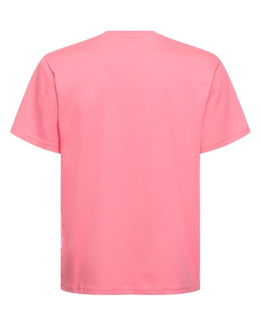 Camiseta de jersey de algodón con logo Sundek de hombre de color Pink