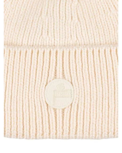 Cappello beanie in maglia di lana merino di Fusalp in Natural