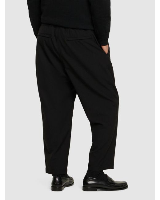 Pantaloni in lana di Comme des Garçons in Black da Uomo
