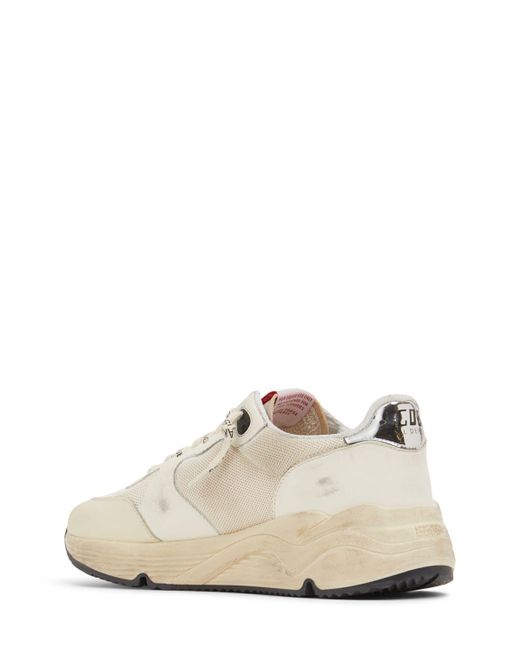 Golden Goose Deluxe Brand White 30mm Hohe Ledersneakers "running Sole"