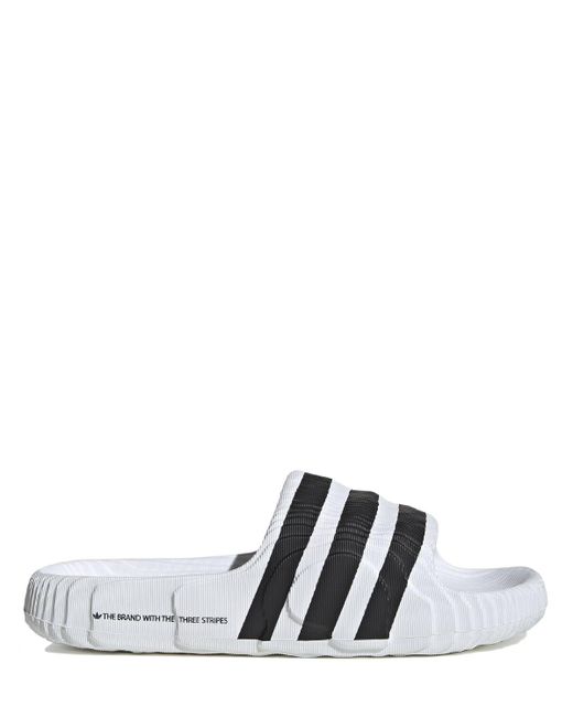 Adidas Originals White Adilette 22 Slide Sandals for men