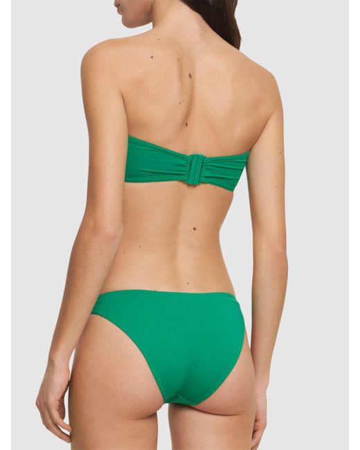 Eres Green Show Bandeau Bikini Top