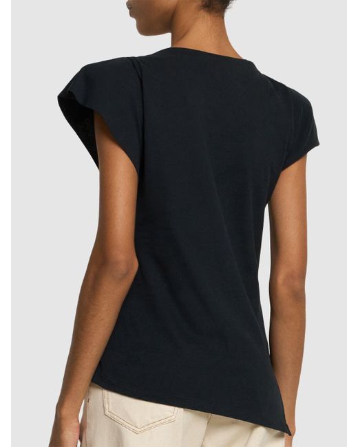 T-shirt en jersey de coton sebani Isabel Marant en coloris Black