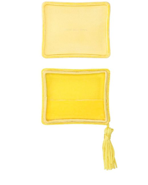 Porta gioielli in velluto / nappina di Sophie Bille Brahe in Yellow