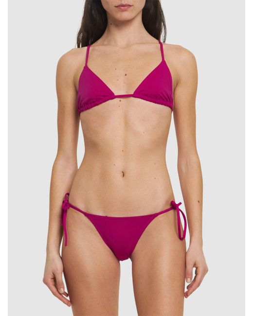 Eres Pink Mouna Triangle Bikini Top