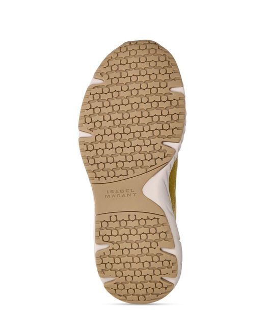 Isabel Marant Natural Ewie Leather & Mesh Sneakers